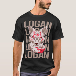 Camiseta Cara de Zorro - Nombre Logan