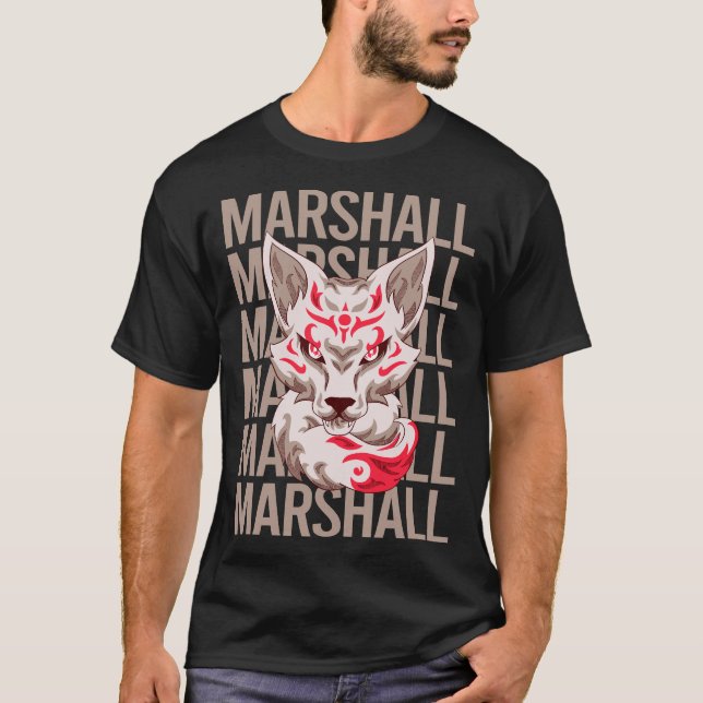 Camiseta Cara de Zorro - Nombre Marshall (Anverso)