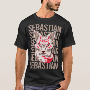 Camiseta Cara de Zorro - Nombre Sebastian