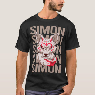 Camiseta Cara de Zorro - Nombre Simon