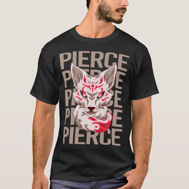 Camiseta Cara de Zorro - Perforar Nombre (Anverso)