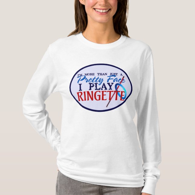 Camiseta Cara del bonito de Pixart Ringette (Anverso)