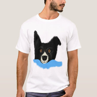 Camiseta Cara del border collie