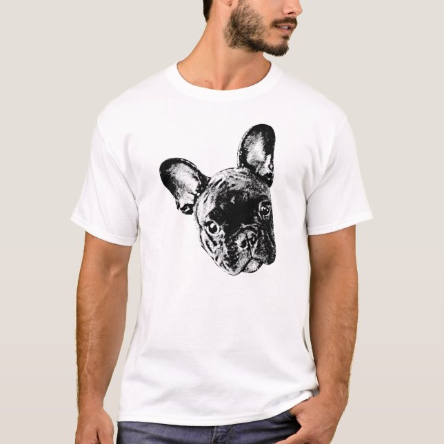 Camiseta Cara del bulldog francés (Anverso)