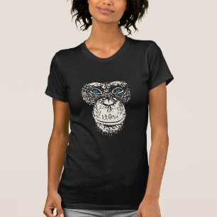 Camiseta Cara del chimpancé con los ojos azules