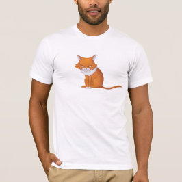 Camiseta Cara del gato de la mañana del lunes