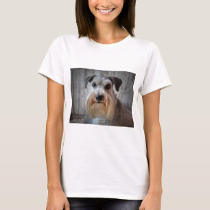 Camiseta Cara del perro Schnauzer