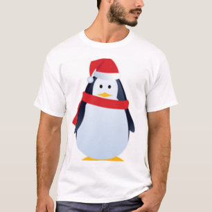 Camiseta Cara del pingüino del navidad