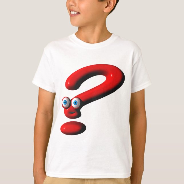 Camiseta Cara del signo de interrogación (Anverso)