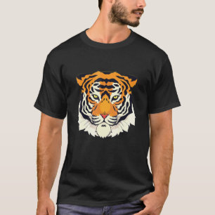 Camiseta Cara del tigre de Bengala Cara de tigre grande sin