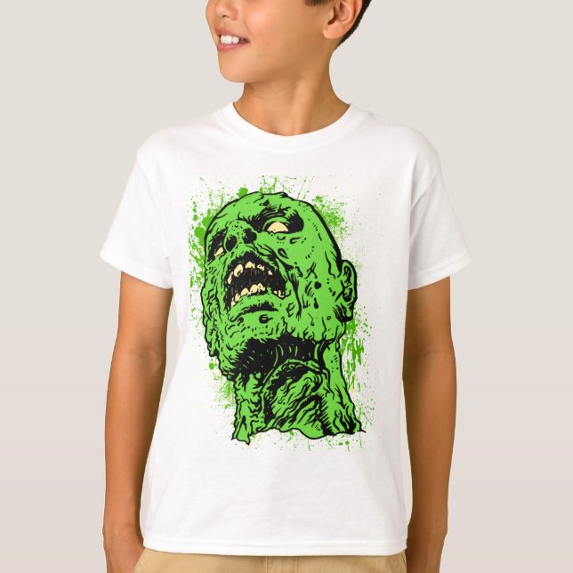 Camiseta Cara del zombi (Anverso)
