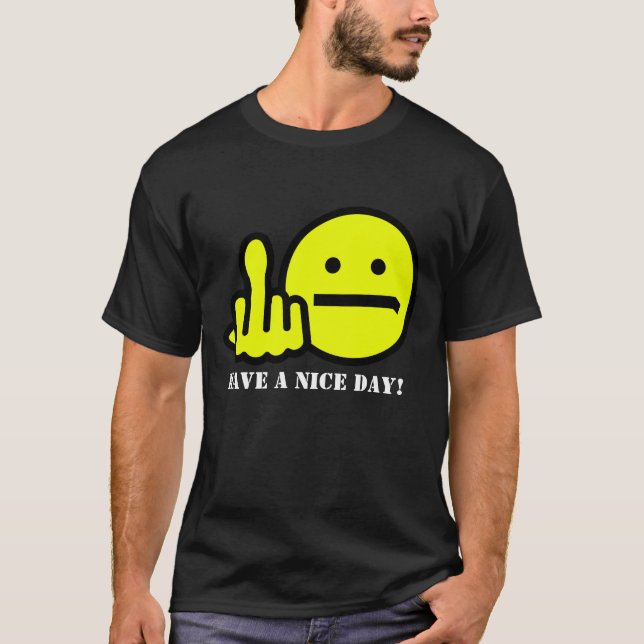 Camiseta Cara descabellada: "Dando el pájaro" camisas diver (Anverso)