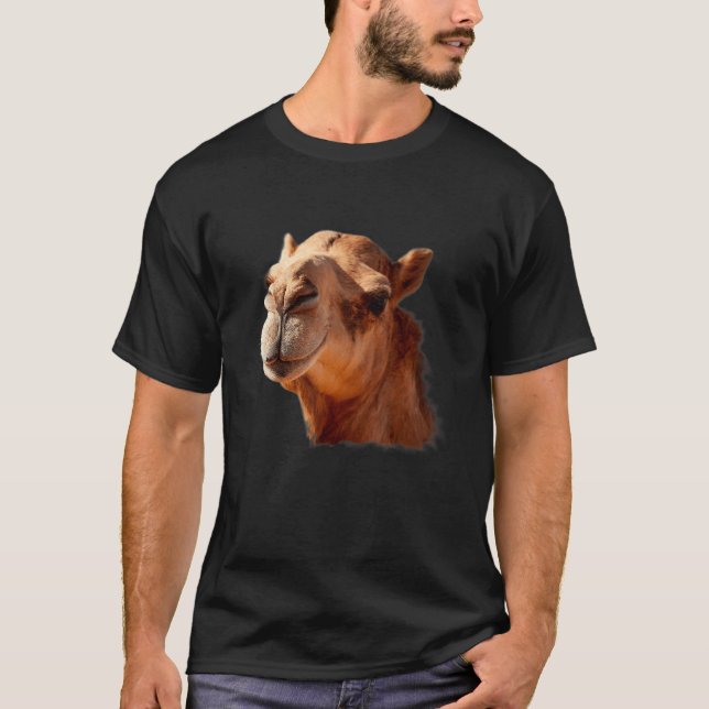 Camiseta Cara distintiva de animal de camello Grandes parac (Anverso)
