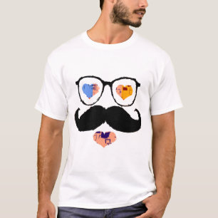 Camiseta Cara divertida con el bigote 2