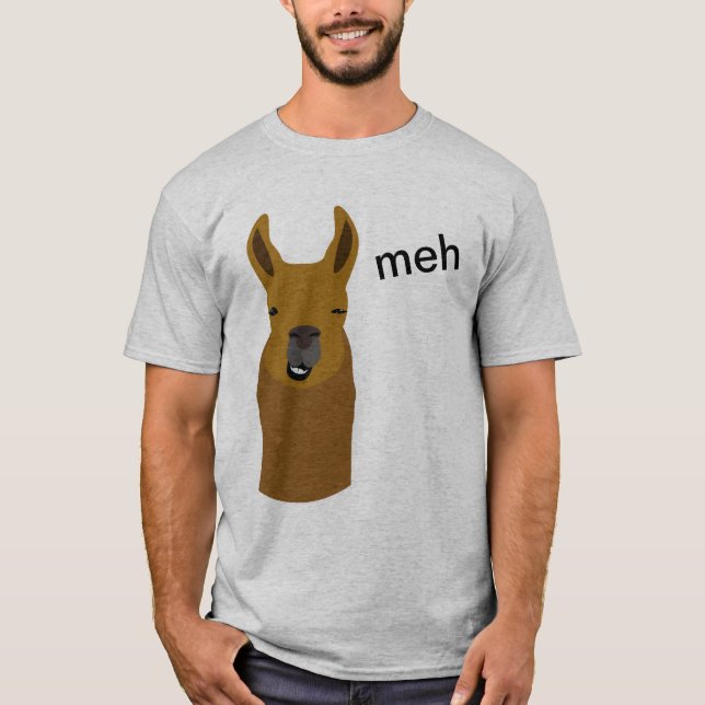 Camiseta Cara divertida de Llama (Anverso)