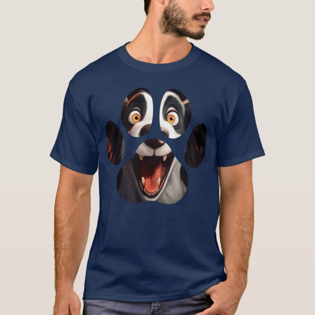 Camiseta Cara divertida de perro (Anverso)