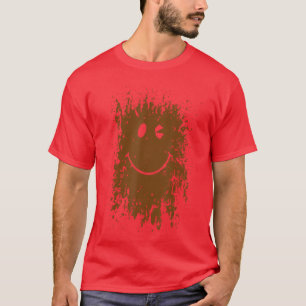 Camiseta Cara divertida de salpicaduras de barro Splash Run