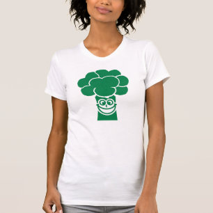 Camiseta Cara divertida del bróculi