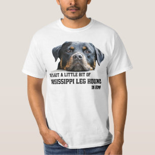 Camiseta Cara divertida del perro de Rottweiler del perro