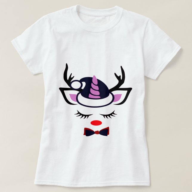 Camiseta Cara dulce de unicornio (Diseño del anverso)