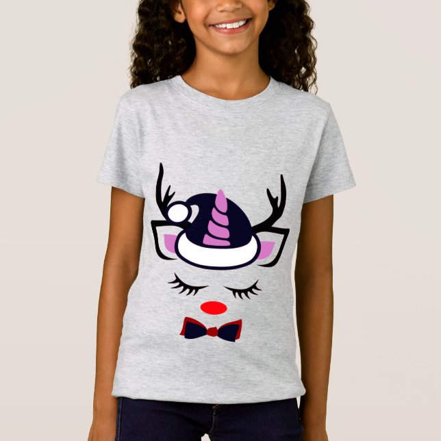 Camiseta Cara dulce de unicornio (Anverso)