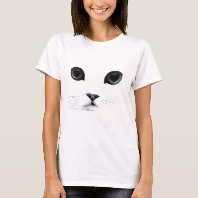 Camiseta Cara dulce del gato (Anverso)