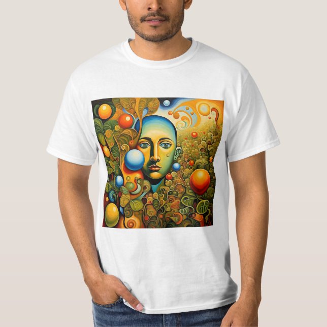 Camiseta Cara en el follaje 4 (Anverso)