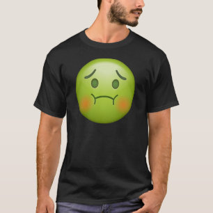 Camiseta Cara enferma de la emoji de la nota