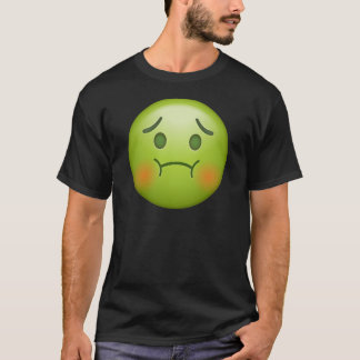 Camiseta Cara enferma de la emoji de la nota
