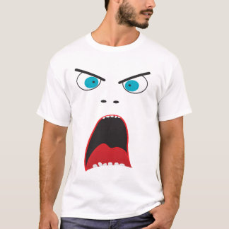Camiseta Cara enojada divertida