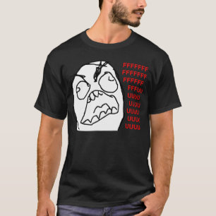 Camiseta Cara enojada Meme de la rabia de Fuu Fuuu del