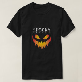 Camiseta Cara Espeluznante Ardiente – Diseño Gráfico de Hal