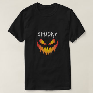 Camiseta Cara Espeluznante Ardiente – Diseño Gráfico de Hal