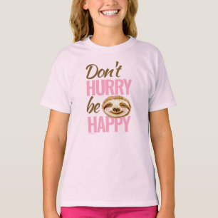 Camiseta Cara espumosa no se apresuren a ser felíz marrón r
