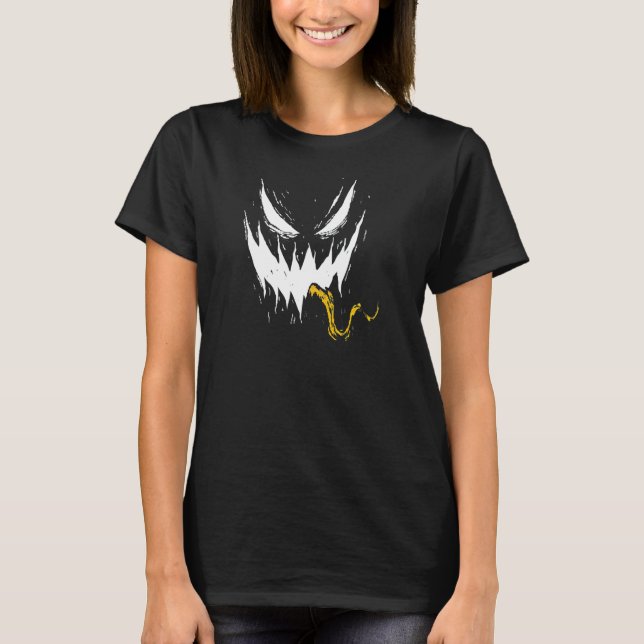 Camiseta Cara fantasma de calabaza asustada (Anverso)