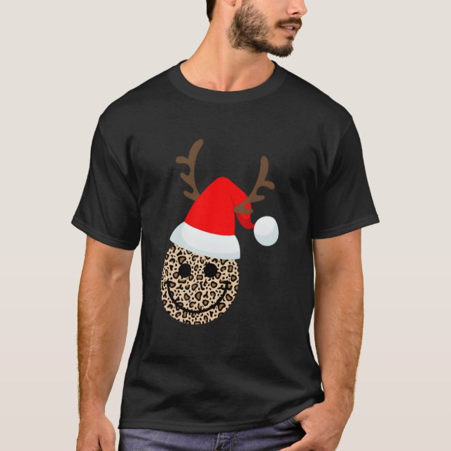 Camiseta Cara feliz con cara de sonrisa de Santa (Anverso)