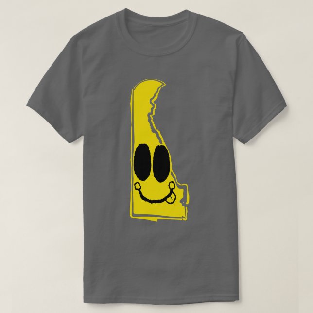 Camiseta Cara feliz de Delaware con la lengua afuera (Diseño del anverso)