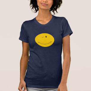 Camiseta cara feliz de guiño
