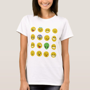 Camiseta cara feliz de la emoji
