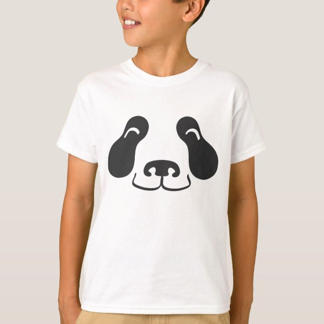 Camiseta Cara feliz de la panda (Anverso)
