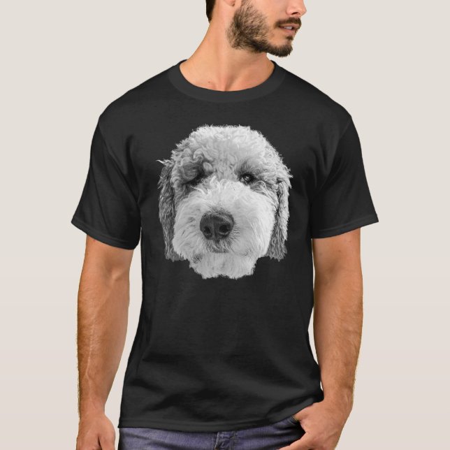 Camiseta Cara feliz de Sheepadoodle (Anverso)