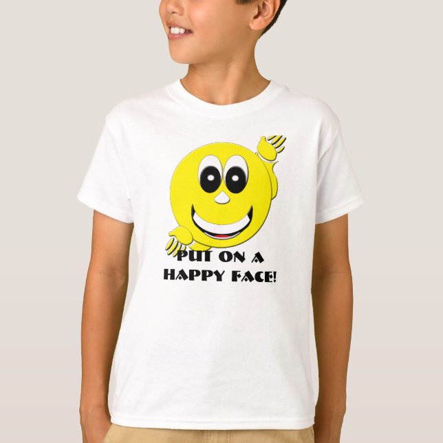 Camiseta Cara feliz del día (Anverso)