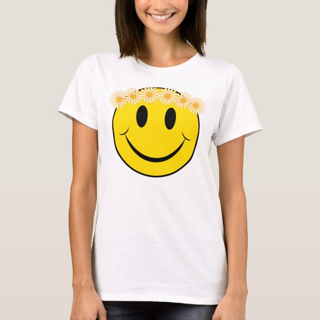 Camiseta Cara feliz del Hippie (Anverso)