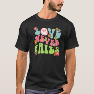 Camiseta Cara Feliz El Amor Nunca Falla Inspirador Cristian