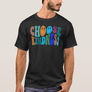 Camiseta Cara Feliz Elige Amabilidad Para Mujeres Hombres P