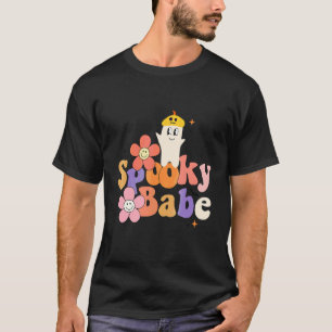 Camiseta Cara Feliz Flor Bebé Espeluznante Temporada Fantas