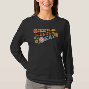 Camiseta Cara Feliz Todo Estará Bien Motivacional Re