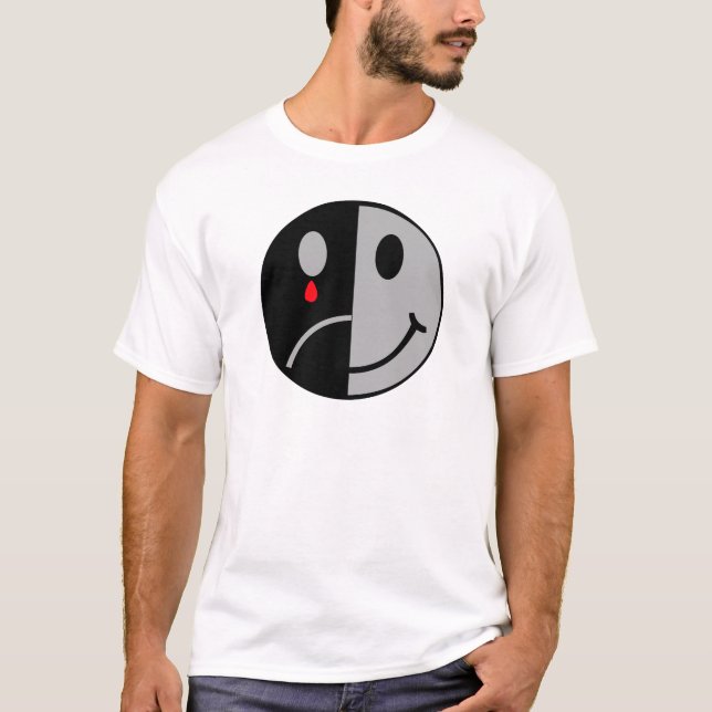 Camiseta Cara feliz y triste (Anverso)