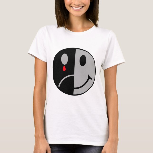 Camiseta Cara feliz y triste (Anverso)