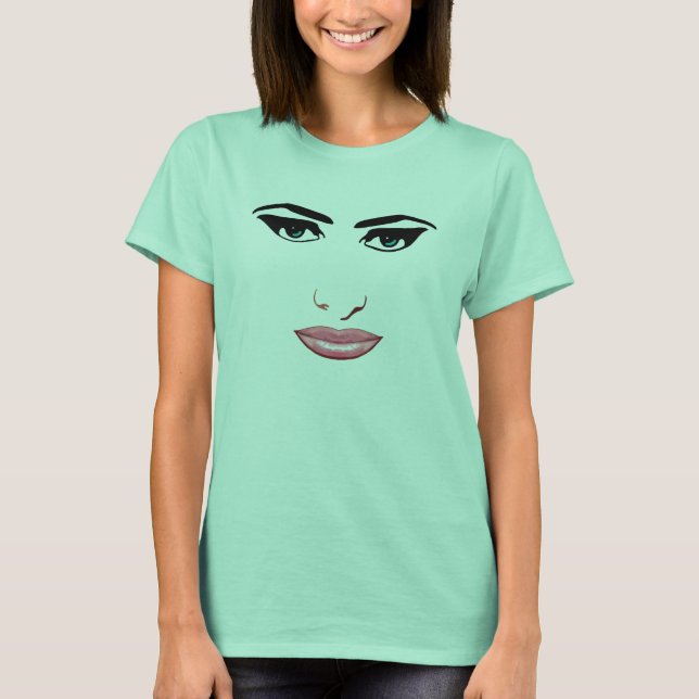 Camiseta Cara femenina #1 (Anverso)